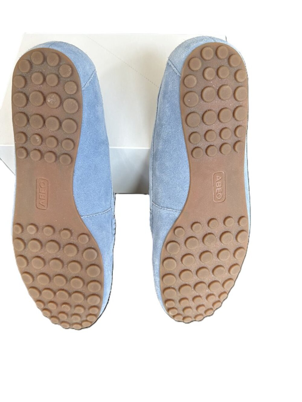 ABEO Harbor Loafers Women's Size 9.5 Light Blue Suede Flats with Arch Support - Picture 6 of 10